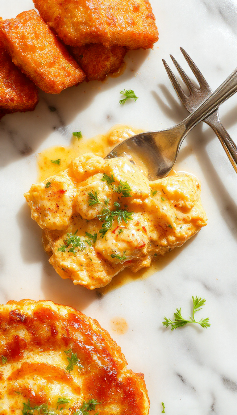 A vibrant plate of homemade butter chicken featuring tender chicken pieces smothered in a rich, creamy tomato-based sauce, garnished with fresh cilantro, served alongside fluffy steamed rice. The dish showcases a glossy, flavorful sauce with hints of spice, on a rustic wooden table with a colorful backdrop.