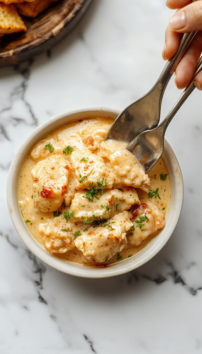 A rich, golden-brown bowl of butter chicken sits atop a rustic wooden table. The chicken is coated in a glossy, flavorful sauce with hints of red and orange from spices. Garnished with fresh cilantro and served alongside steamed rice, the dish exudes warmth and comfort. The creamy texture of the sauce contrasts beautifully with the tender chicken pieces, creating an inviting and appetizing presentation.