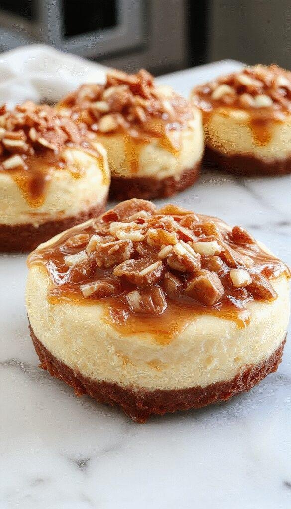 A luscious slice of loaded butterscotch cheesecake on a white plate, topped with caramel drizzle, whipped cream, and crunchy toffee bits. The cheesecake has a creamy, smooth texture with a graham cracker crust visible at the base. The vibrant caramel and swirls of butterscotch sauce contrast beautifully with the pale filling, and the presentation is styled with a sprinkle of sea salt and a few decorative toffee pieces on the side.