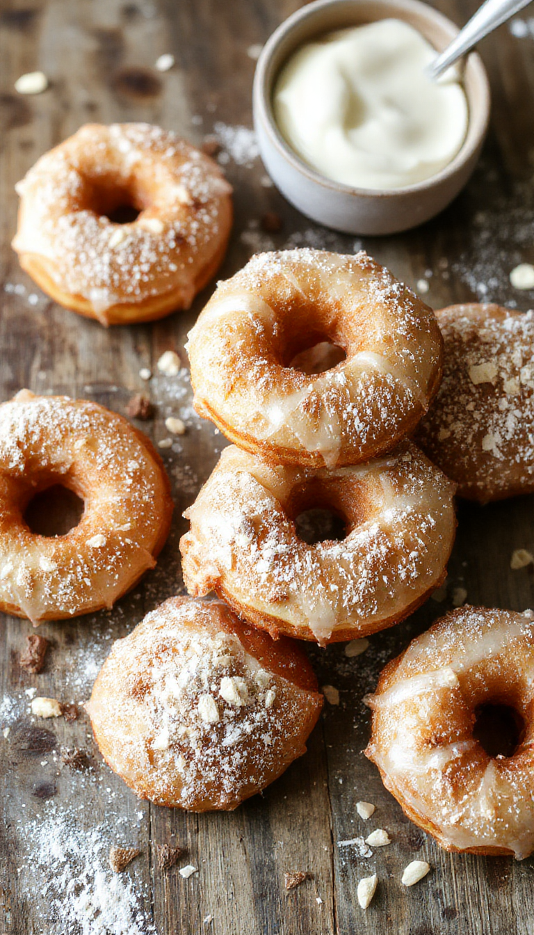 Golden baked churros coated with cinnamon sugar, served on a rustic plate with a side of melted chocolate dipping sauce.