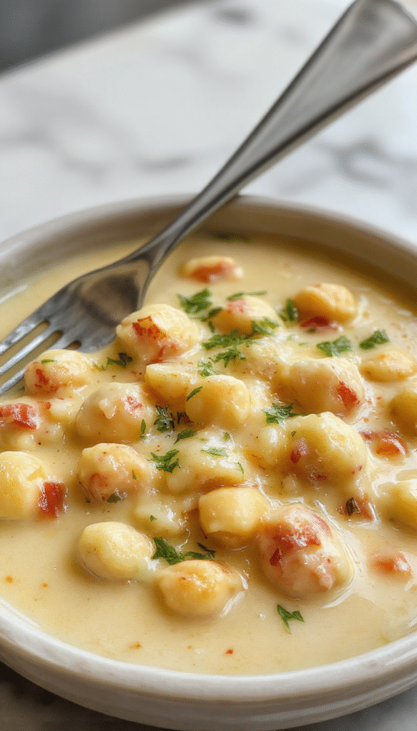 Vibrant bowl featuring creamy orange-hued chickpeas coated in a rich buttery Indian gravy, garnished with fresh cilantro and served alongside warm naan bread, showcasing a glossy, textured sauce and colorful herbs.