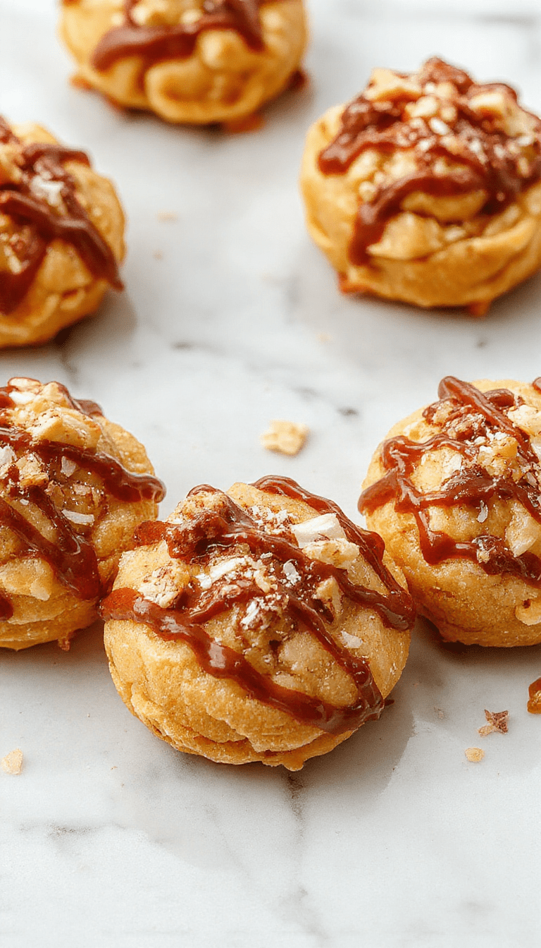 A close-up of a stack of rich turtle bars featuring a glossy caramel and chocolate topping, sprinkled with chopped pecans, arranged on a rustic wooden platter with a flaky crust visible beneath the toppings, styled with a drizzle of caramel and a few pecans scattered around