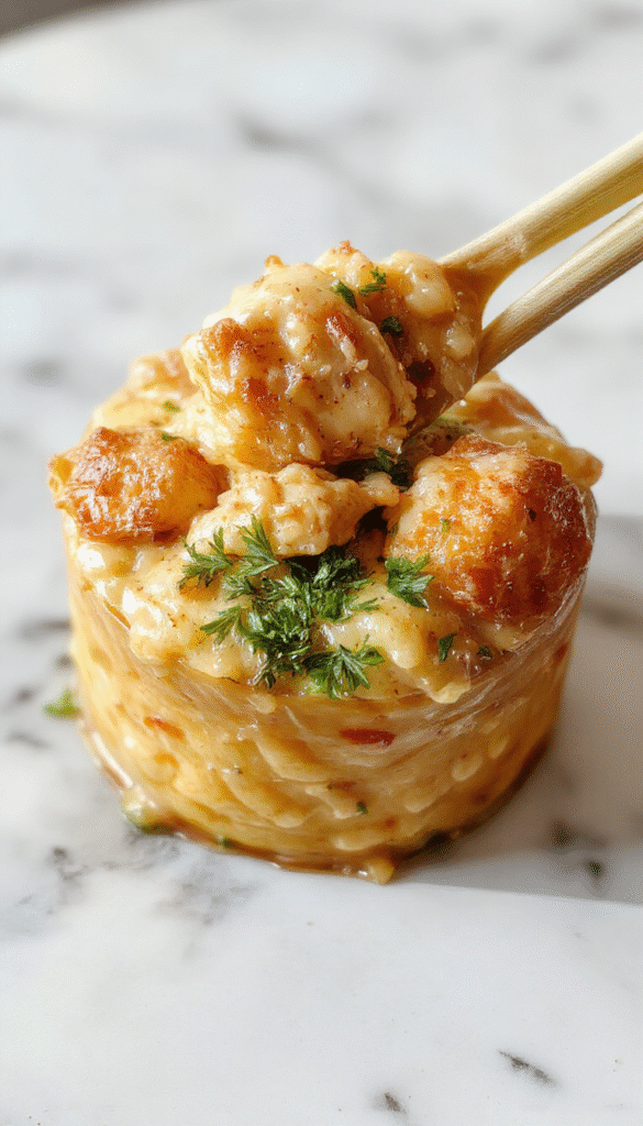 A vibrant bowl of Marry Me Chicken Ramen features tender chicken slices atop steaming, glossy ramen noodles in a rich, creamy broth. Bright green scallions and sesame seeds garnish the dish, with a soft-boiled egg on the side, presented in a rustic white bowl on a wooden table with chopsticks, capturing the comforting and savory textures.