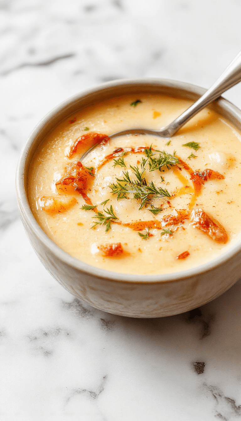 A warm bowl of French onion soup featuring golden-brown caramelized onions floating on top of rich beef broth, topped with melted Gruyere cheese and crispy baguette slices, presented in a rustic white bowl with a cozy kitchen background.